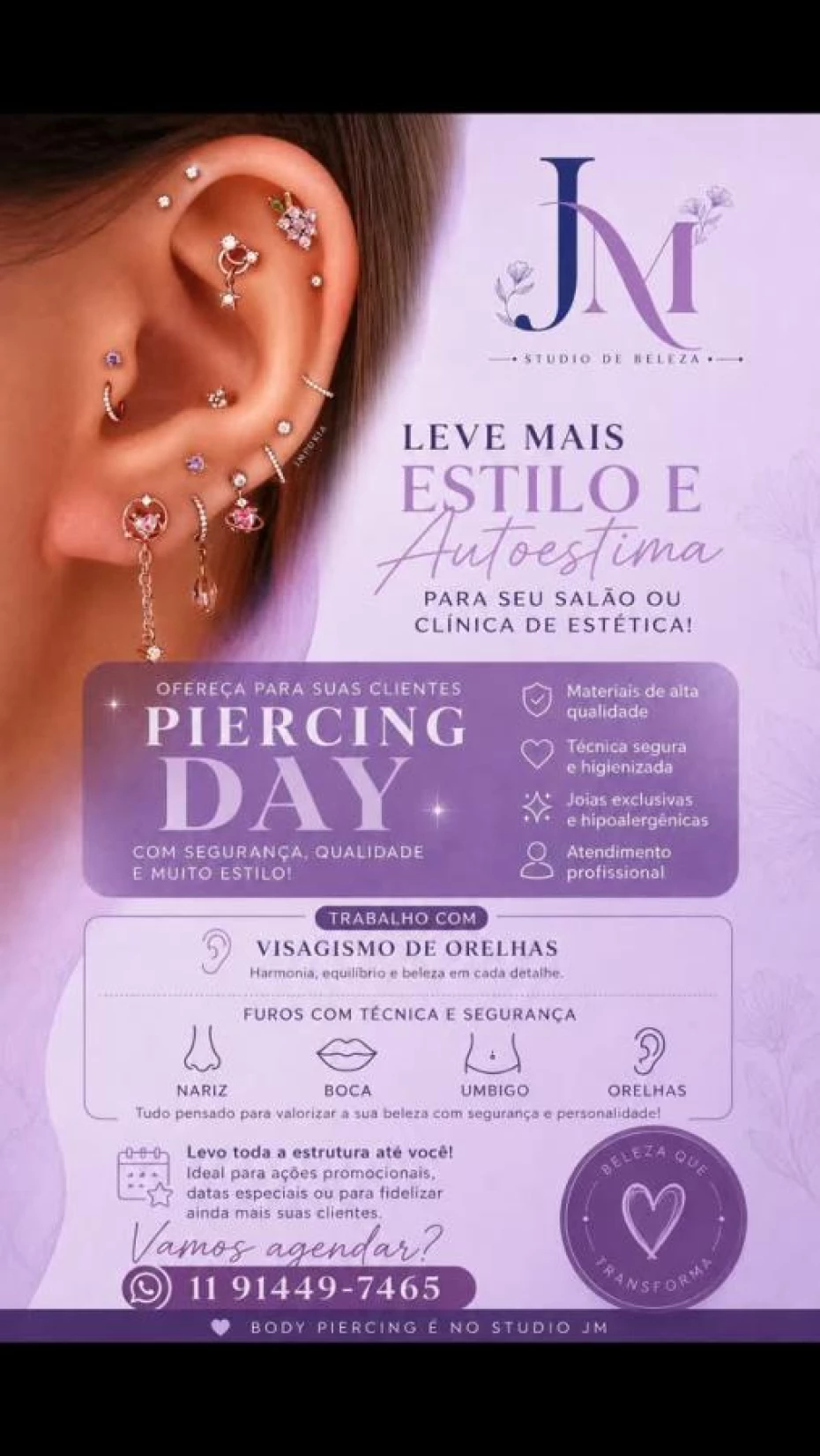 Foto 9:  — Jacky Mello Studio de Beleza e Body Piercing 