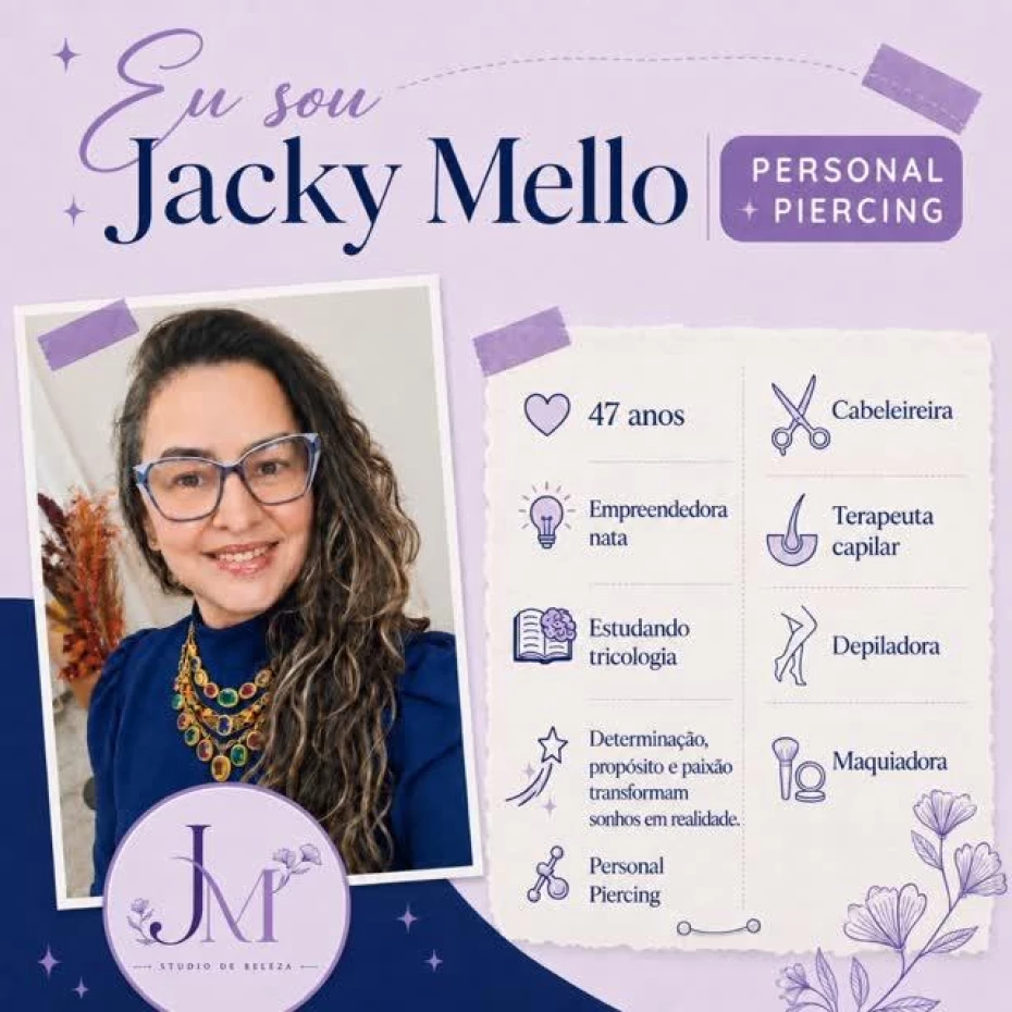 Foto 1:  — Jacky Mello Studio de Beleza e Body Piercing 